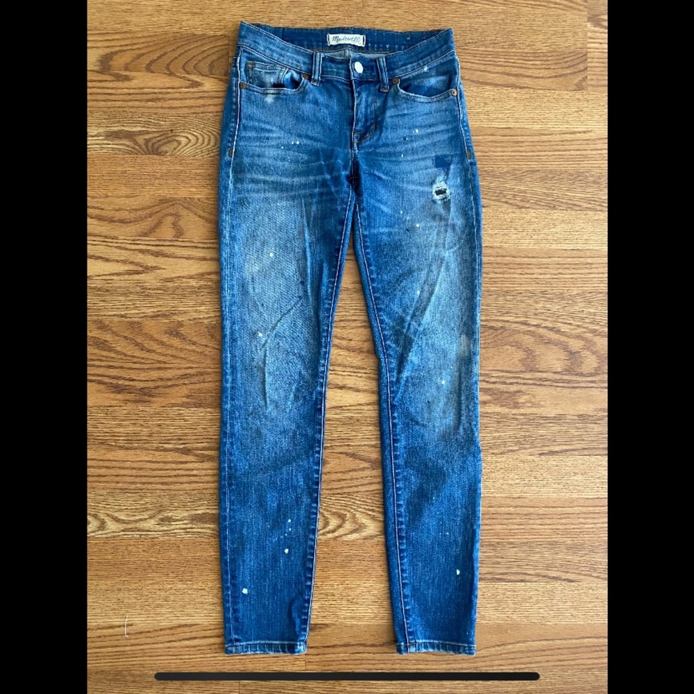Madewell Paint Splatter Skinny Skinny Jeans Size 24